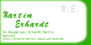 martin erhardt business card